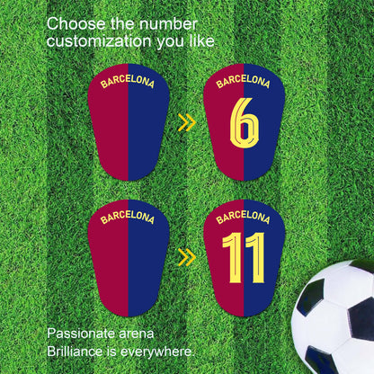 LaLiga，FC Barcelona，Barça，Custom Football Shin Guards,Mini Shin Pads,Football Gift