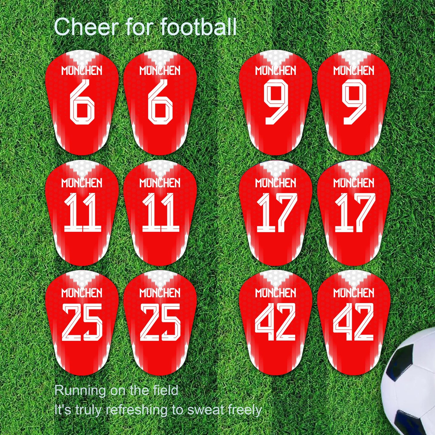 Bundesliga,FC Bayern München,Custom Football Shin Guards,Mini Shin Pads,Football Gift