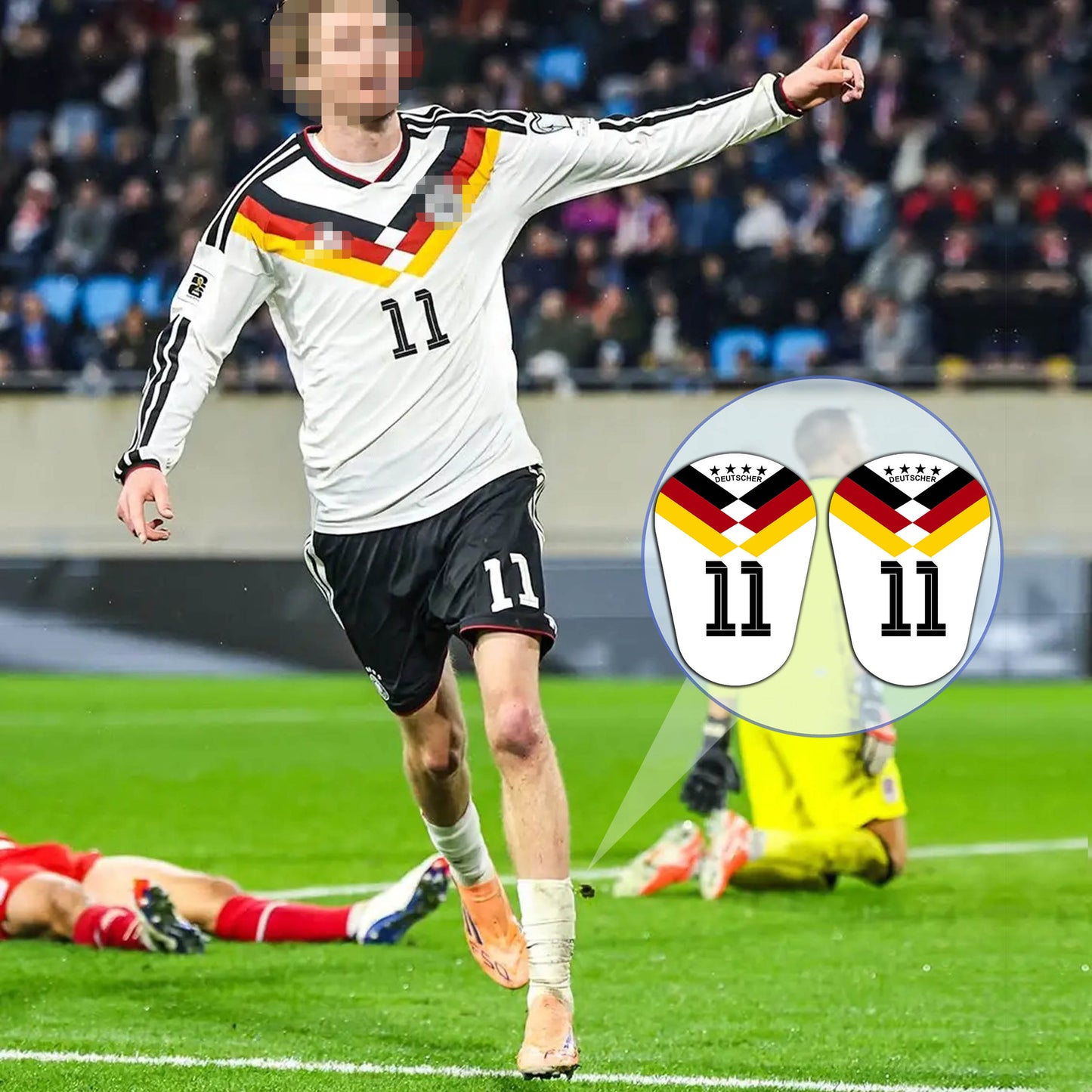 FIFA World Cup 26, Germany National,Custom Football Shin Guards,Mini Shin Pads,Football Gift