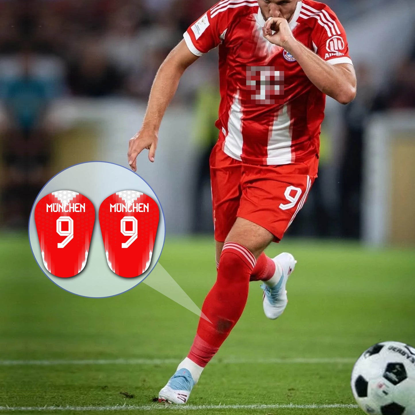 Bundesliga,FC Bayern München,Custom Football Shin Guards,Mini Shin Pads,Football Gift