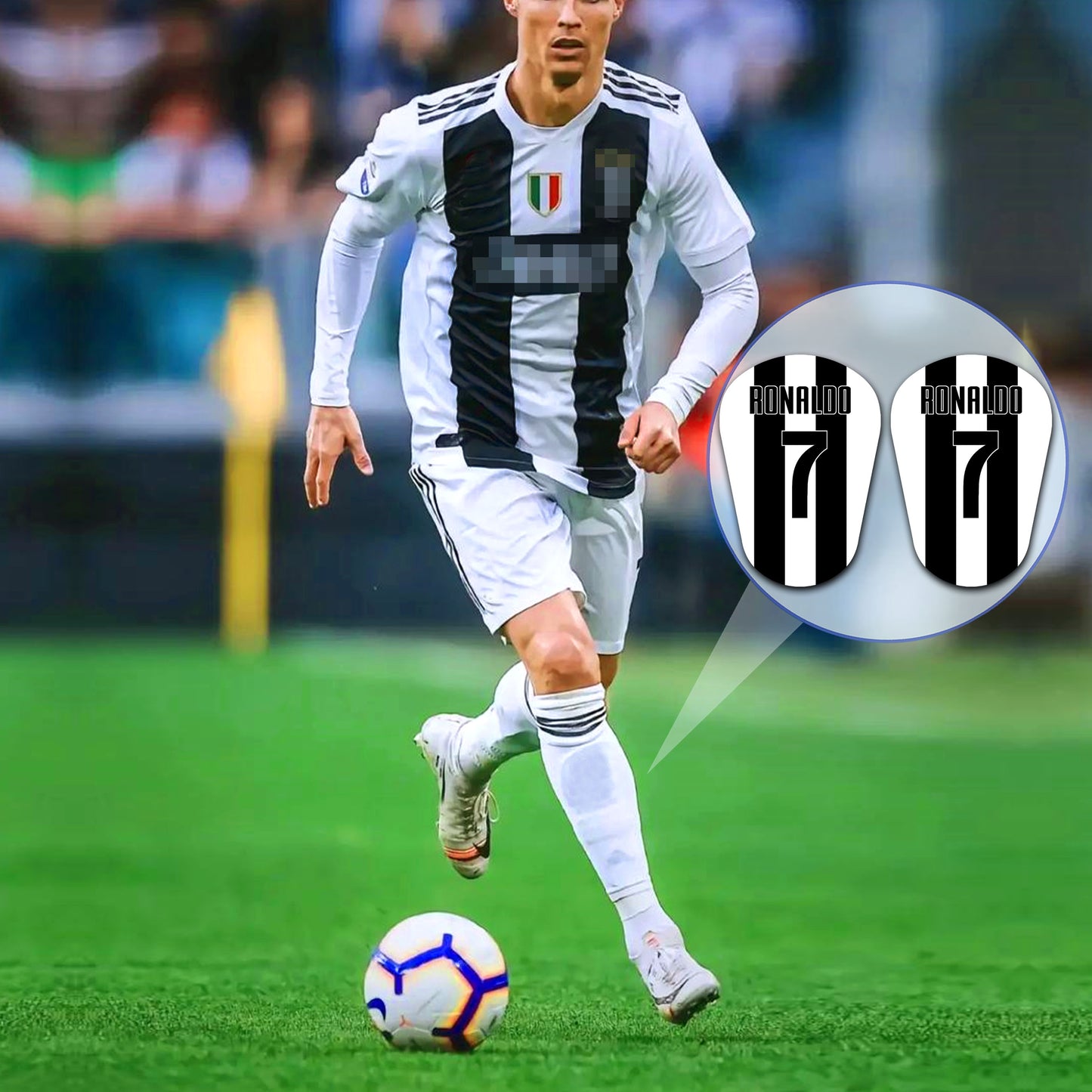 Cristiano Ronaldo,CR7,Custom Football Shin Guards,Mini Shin Pads,Football Gift