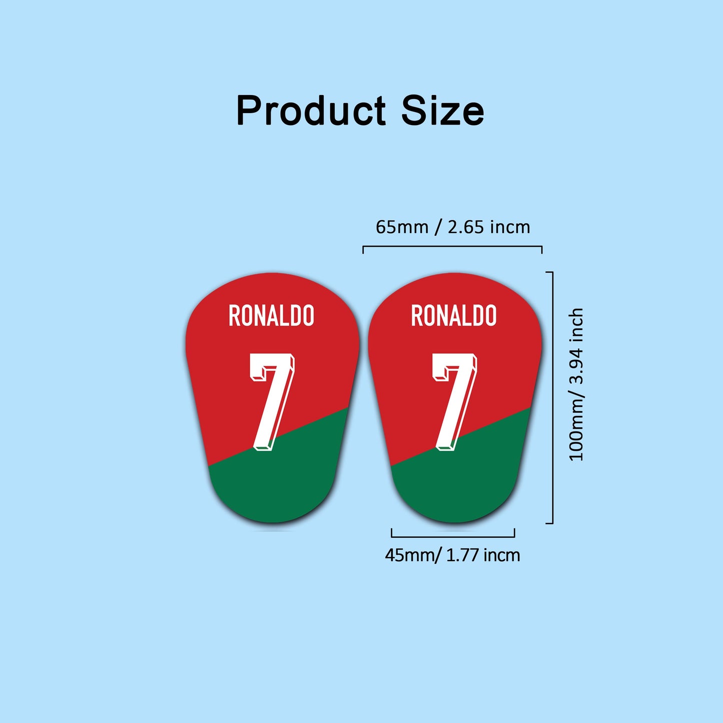 Cristiano Ronaldo,CR7,Custom Football Shin Guards,Mini Shin Pads,Football Gift