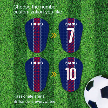 Ligue 1,Paris Saint-Germain F.C.,PSG,Custom Football Shin Guards,Mini Shin Pads,Football Gift