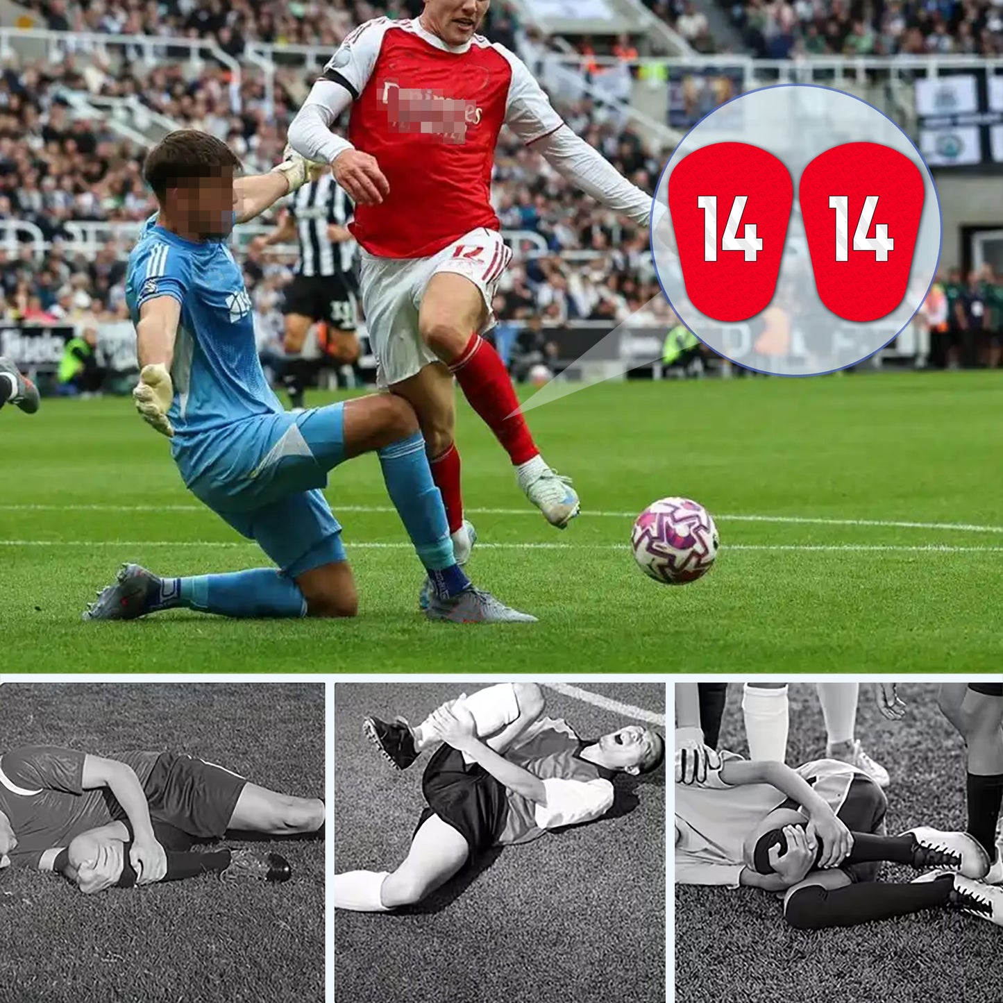 Premier League，Arsenal F.C.，Custom Football Shin Guards,Mini Shin Pads,Football Gift