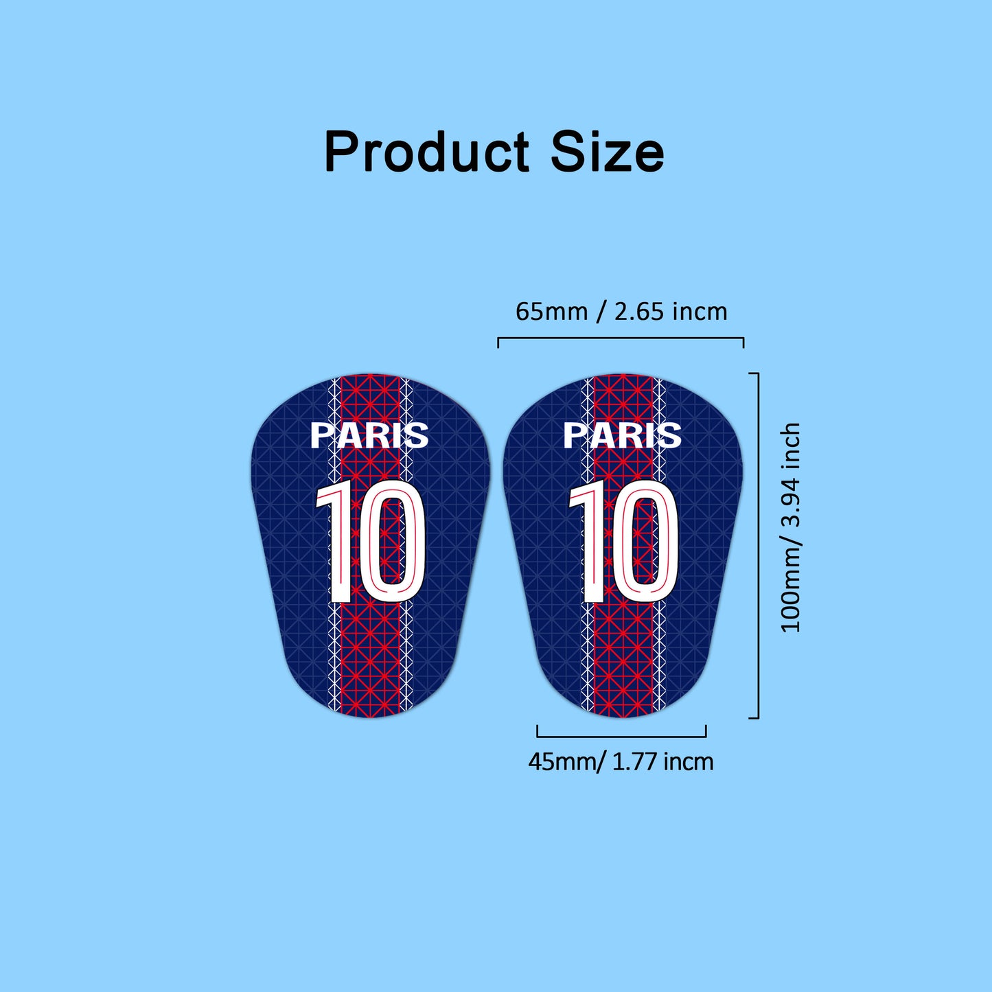 Ligue 1,Paris Saint-Germain F.C.,PSG,Custom Football Shin Guards,Mini Shin Pads,Football Gift